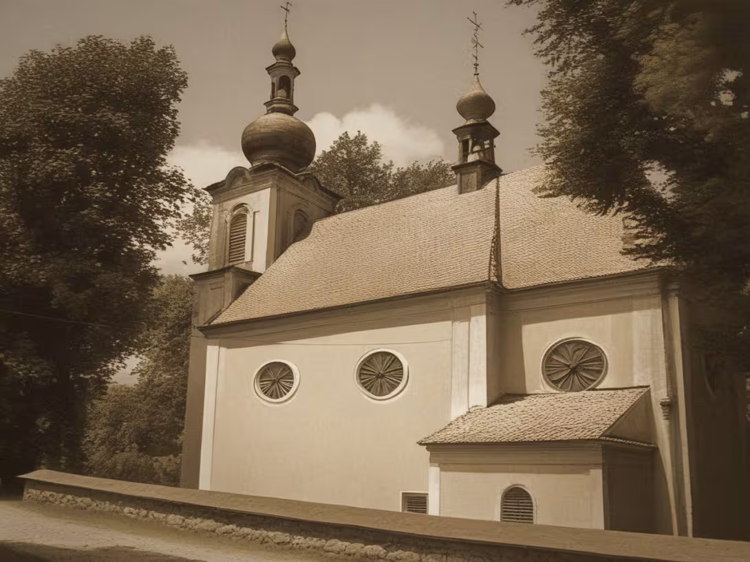 Historická podoba – kostel svatého Jiří (Pivín)