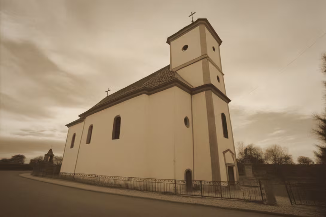 Historická podoba – kostel Svatého Jiří (Třebom)