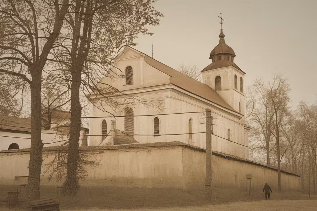 Historická podoba – Kostel svatého Kříže (Sněžné)