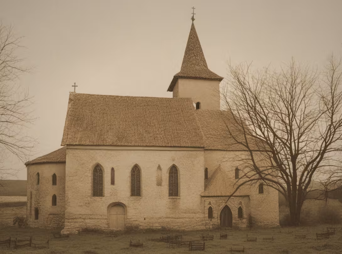 Historická podoba – kostel svatého Linharta (Mušov)