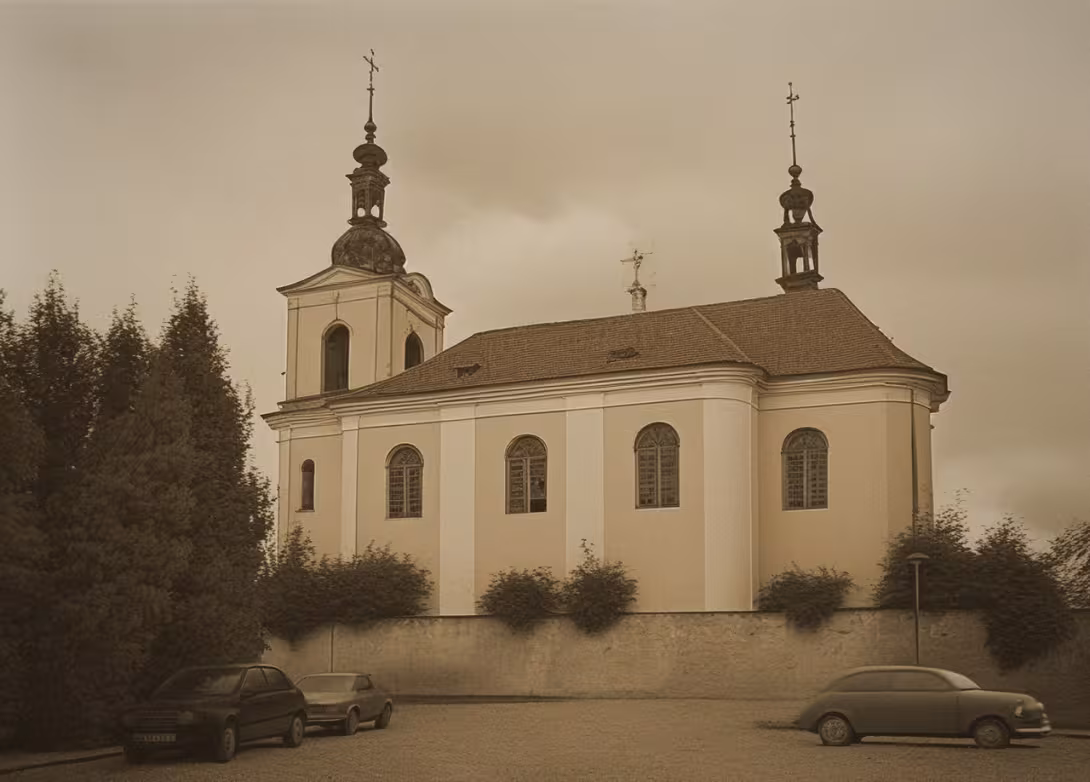Historická podoba – Kostel svatého Michaela archanděla (Mělnické Vtelno)