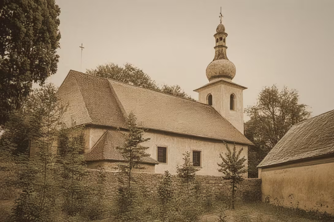 Historická podoba – Kostel svatého Osvalda (Nebanice)