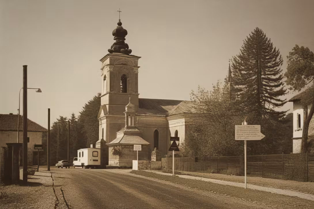 Historical appearance – Kostel svatého Petra a Pavla (Bezno)