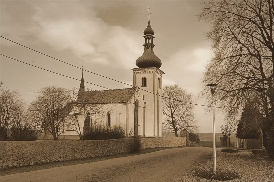 Historical appearance – Kostel svatého Václava (Velká Polom)