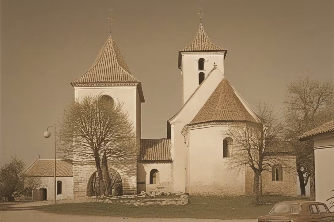 Wygląd historyczny – kostel svatého Václava v Nehvizdech