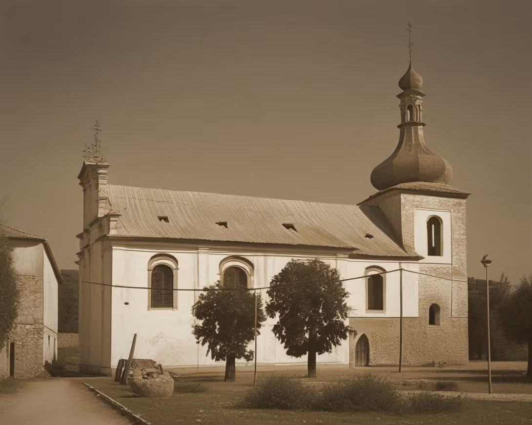 Wygląd historyczny – Kostel svatého Vavřince (Kostomlaty pod Milešovkou)