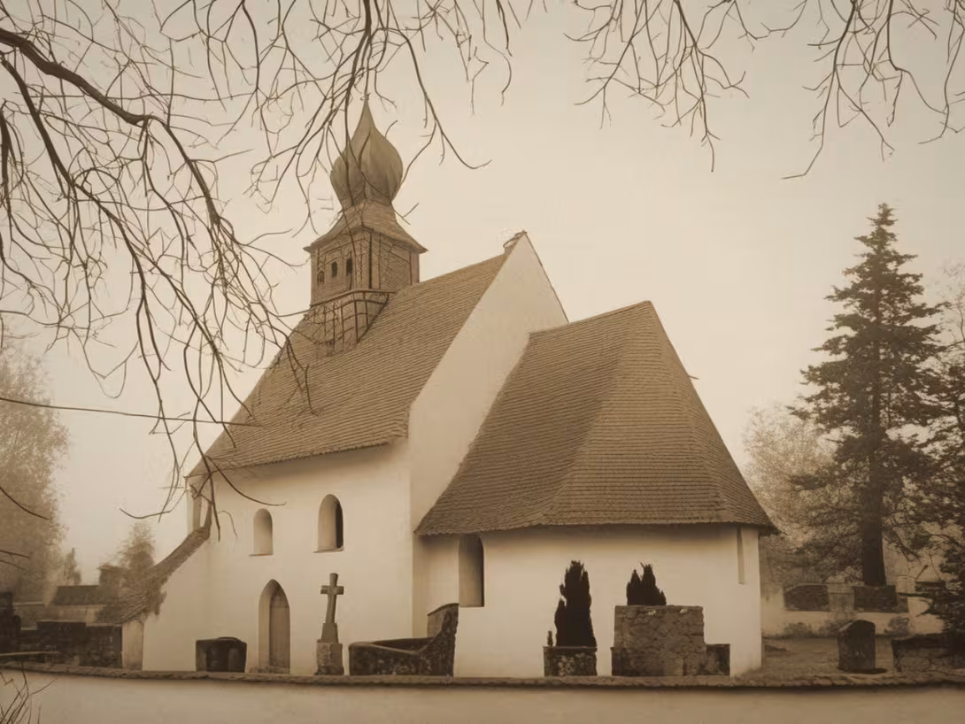 Historická podoba – Kostel Všech svatých (Přeskače)