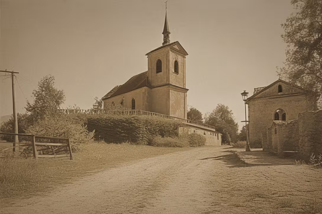 Historisches Erscheinungsbild – Kostel Všech svatých (Probluz)