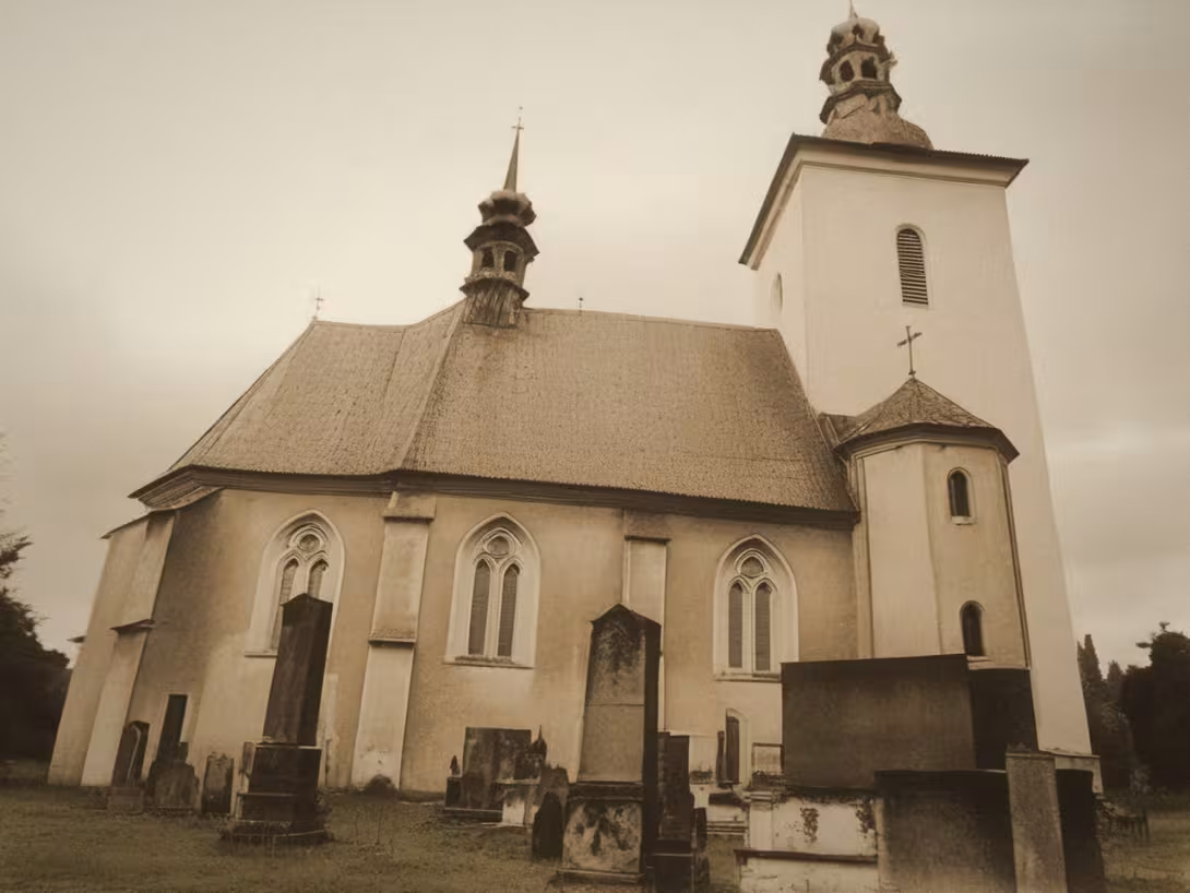 Wygląd historyczny – Kostel Všech svatých (Vlčovice)