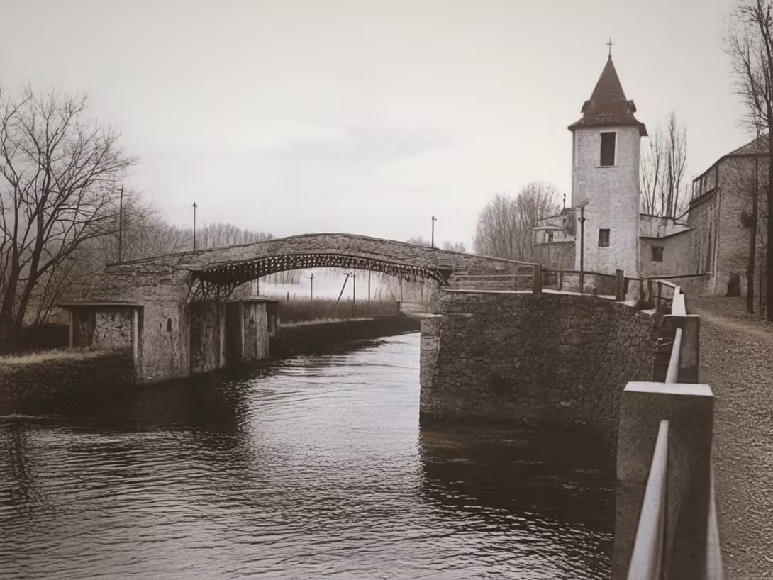 Historická podoba – most na Dětský ostrov
