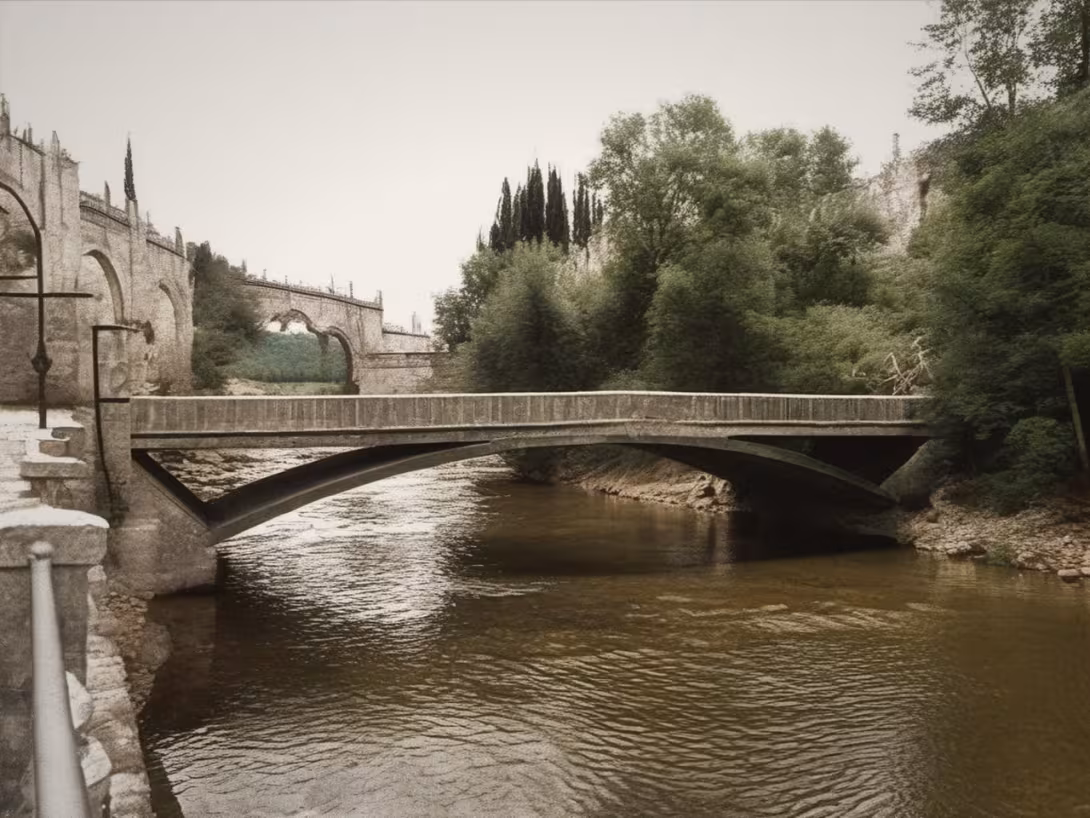Historická podoba – most na Slovanský ostrov