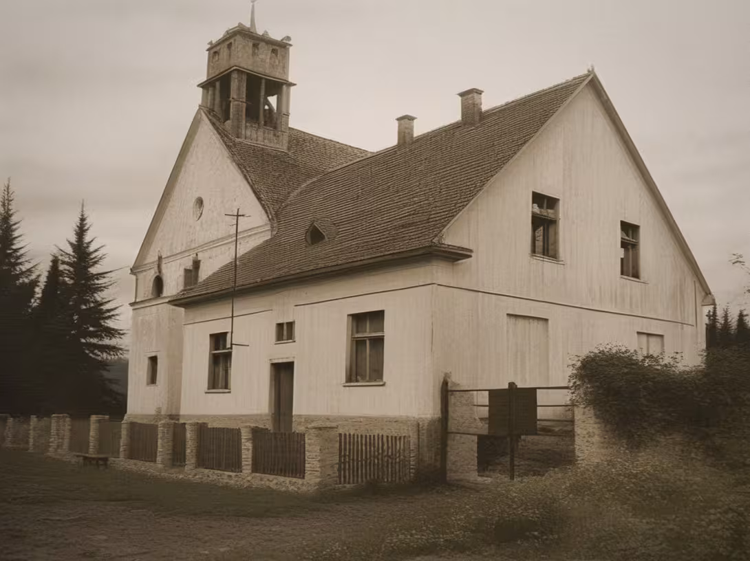 Historická podoba – Sbor a fara Církve československé husitské