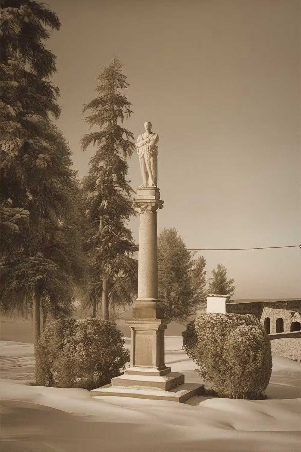 Wygląd historyczny – Sloup se sochou Panny Marie (Loučná Hora)