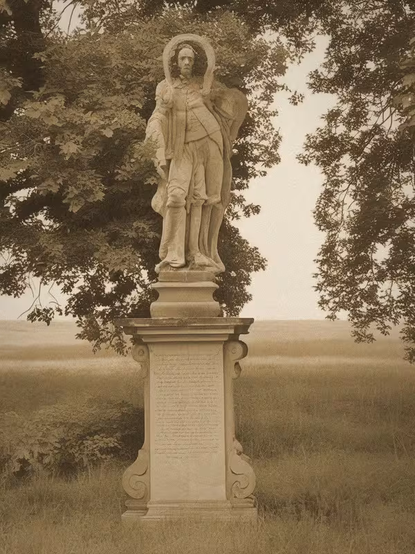 Historická podoba – Socha svatého Jana Nepomuckého (Březovice)