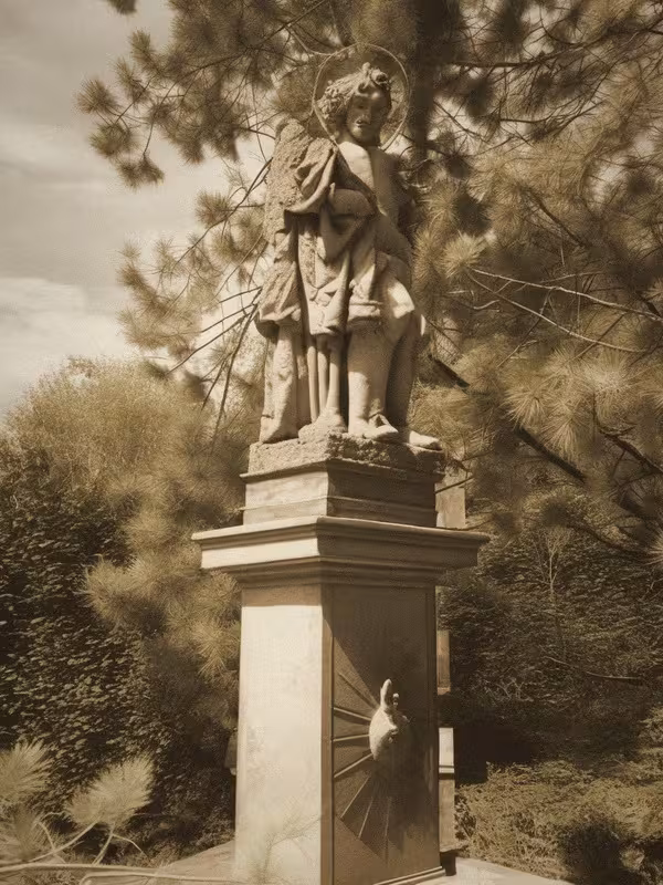Historická podoba – socha svatého Jana Nepomuckého (Staré Ždánice)