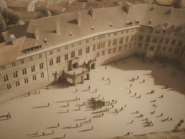 Historická podoba – Třetí nádvoří Pražského hradu