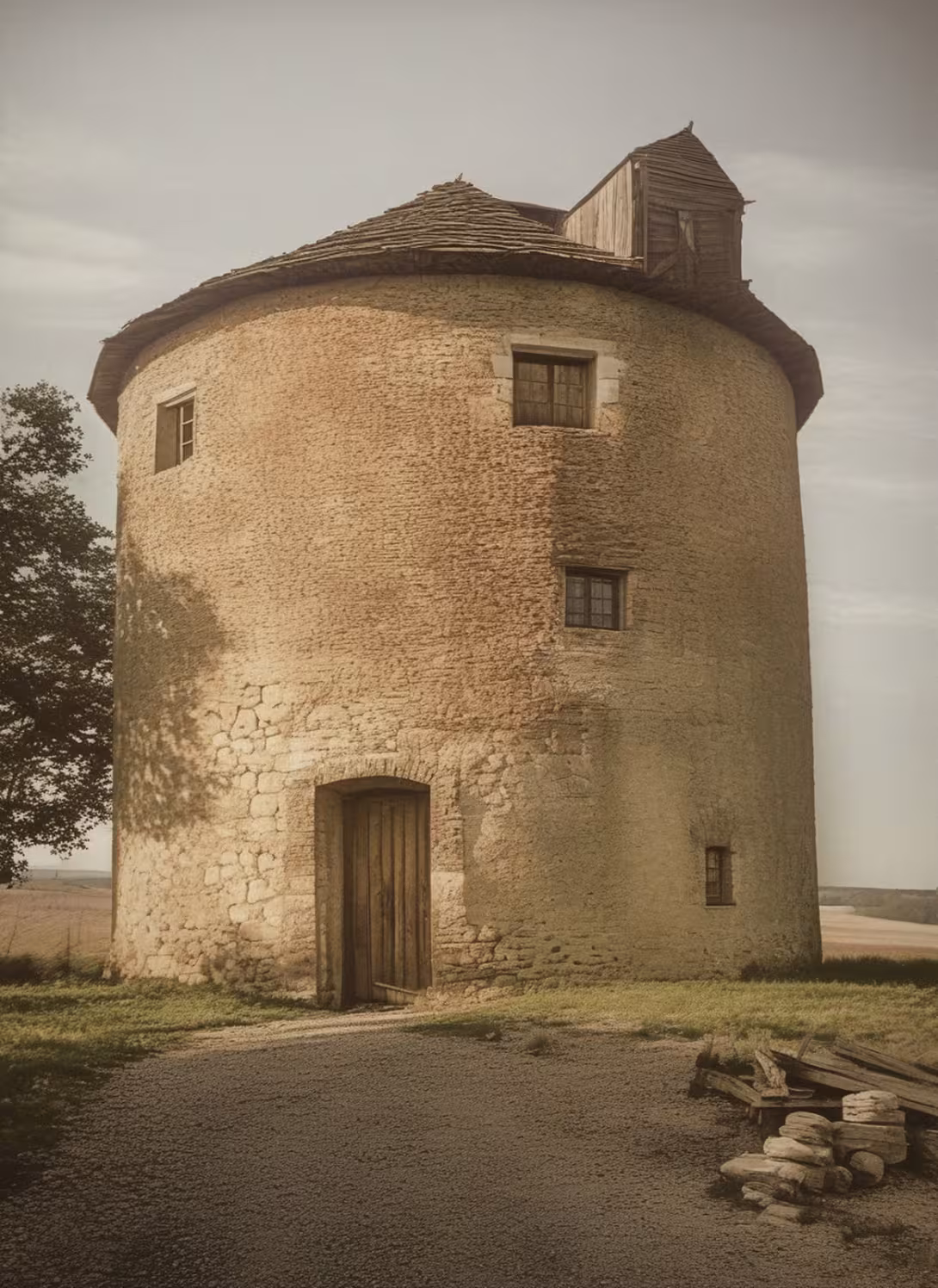 Historická podoba – Větrný mlýn (Kunkovice)