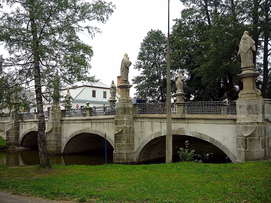 barokní most ve Žďáru nad Sázavou