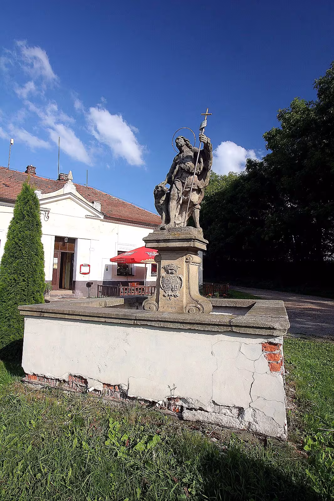 socha svatého Jana Křtitele v Lubně