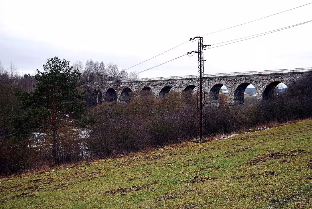 železniční most Milevsko - Staňkov