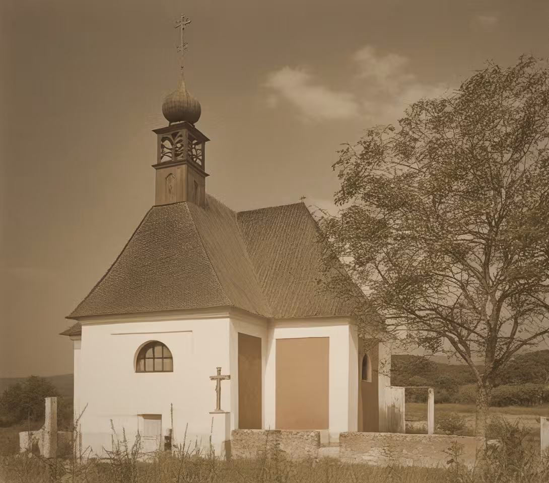 Historická podoba – kostel Zvěstování Páně (Vážany)