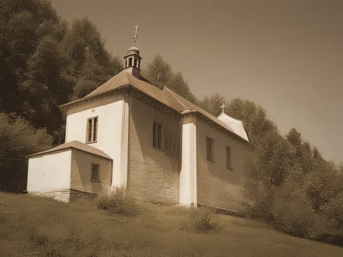 Historická podoba – kostel Zvěstování Panny Marie (Doly)