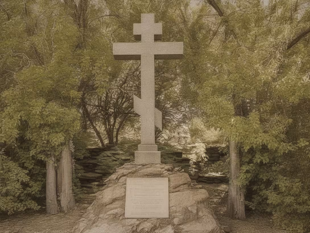 Historická podoba – Pravoslavný kříž v Dlouhé Loučce