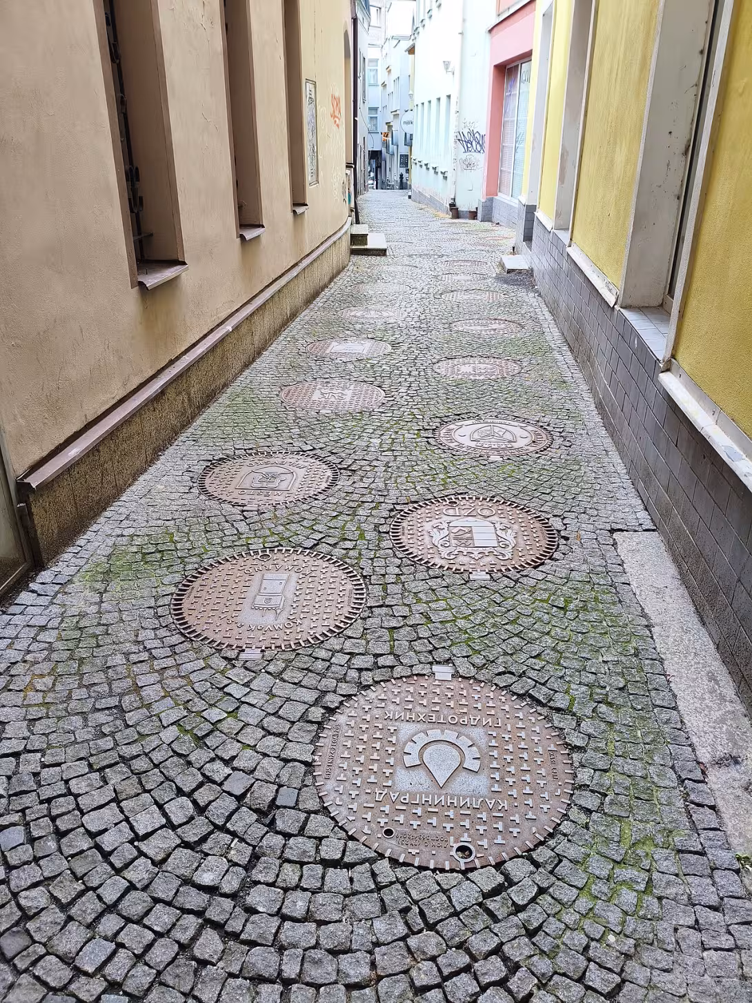 Dnešní pohled – Kanálová ulička