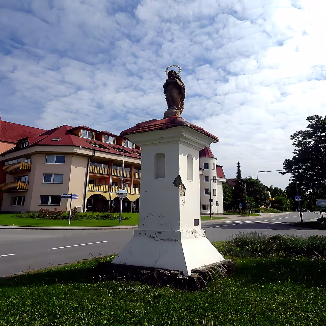 Dnešní pohled – kaple svatého Václava (Hroška)