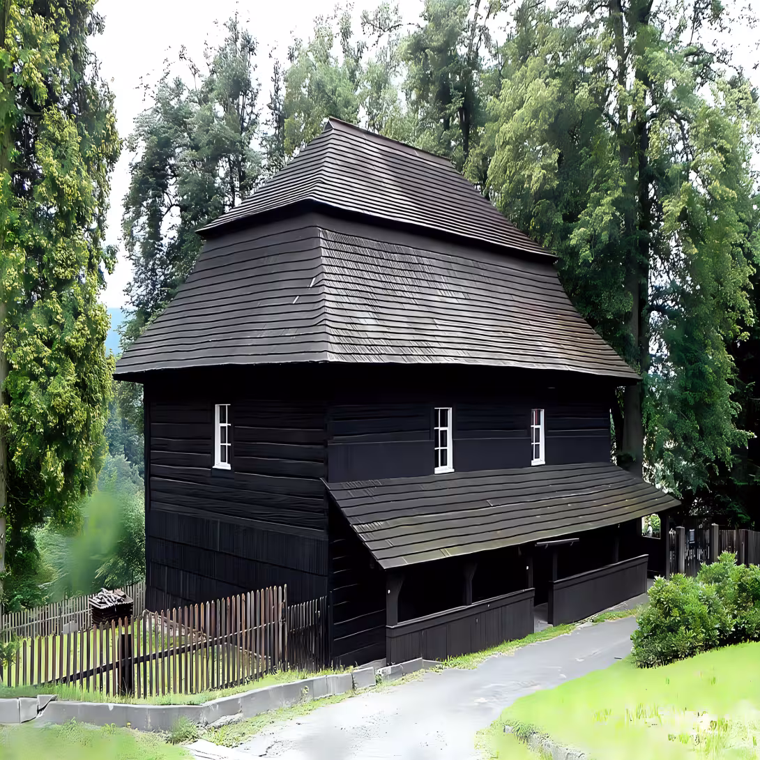evangelický kostel ve Velké Lhotě
