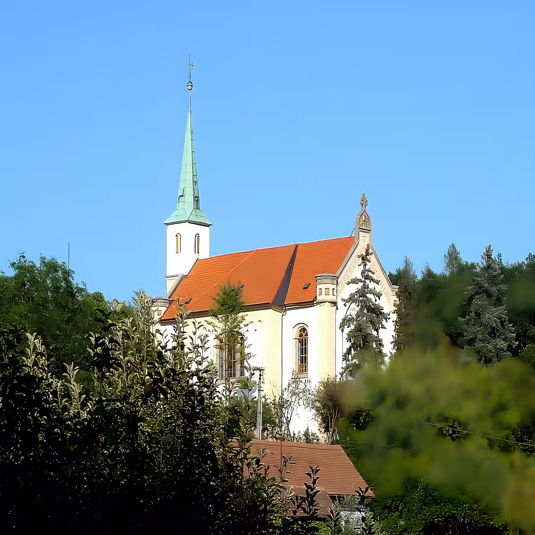 evangelický kostel v Dvakačovicích