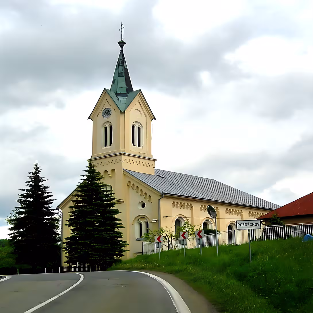 evangelický kostel v Pozděchově