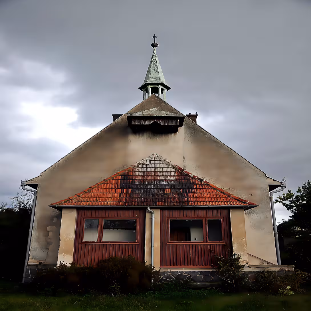 evangelický kostel ve Slatiňanech