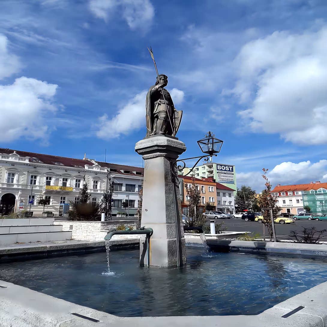 Kašna se sochou svatého Václava