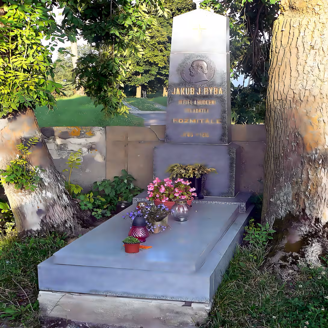 Náhrobek Jakuba Jana Ryby