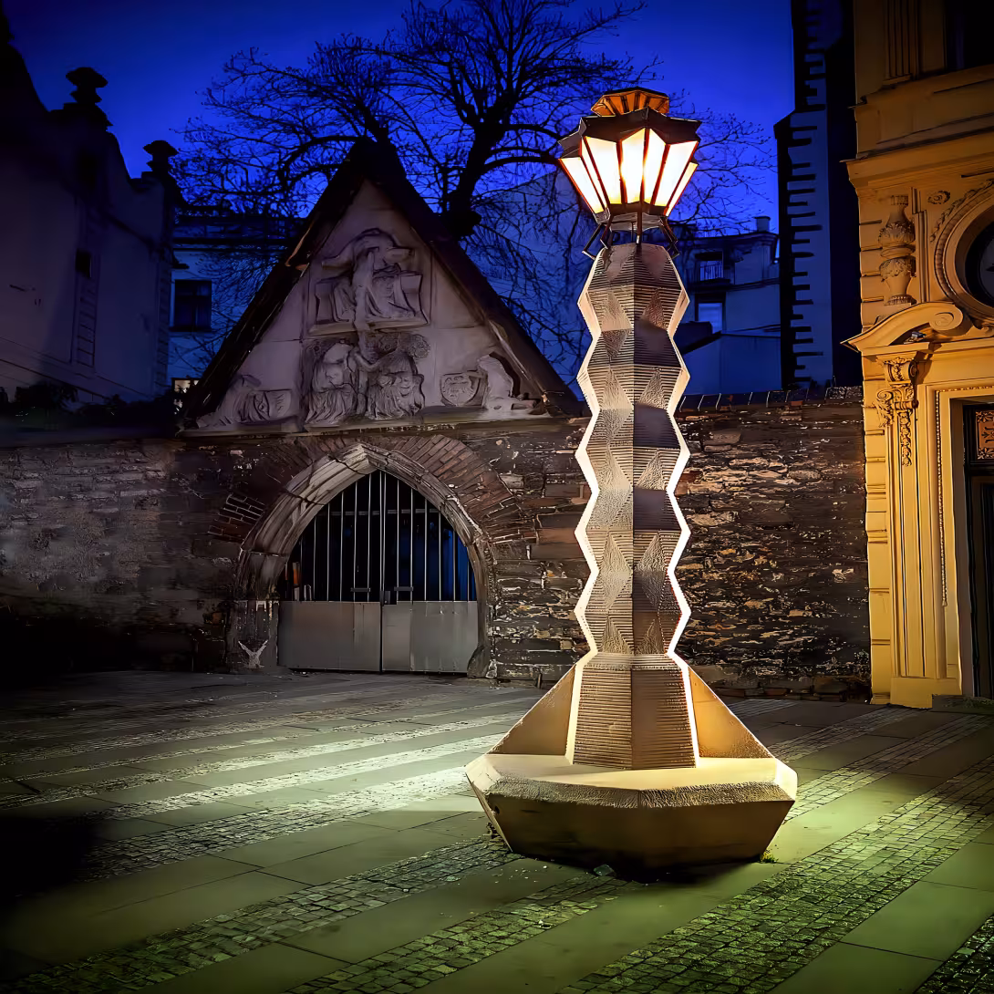 kubistická lampa