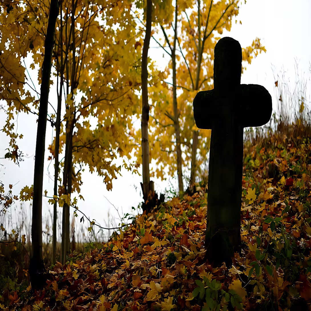 smírčí kříž v Mnichově nad kostelem