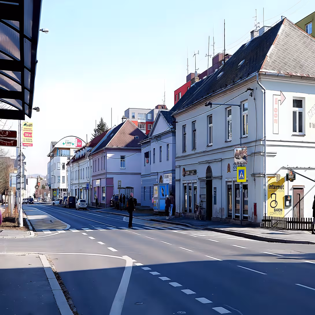 Benzínová čerpací stanice v Bruntále
